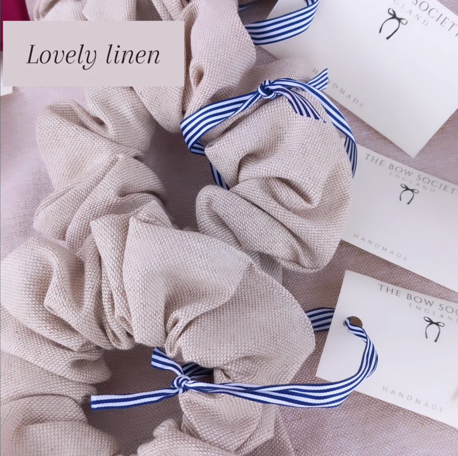 Lovely Linen Scrunchy
